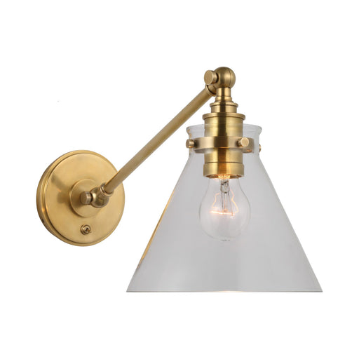 Visual Comfort Dorchester Double Backplate Swing Arm Wall Light