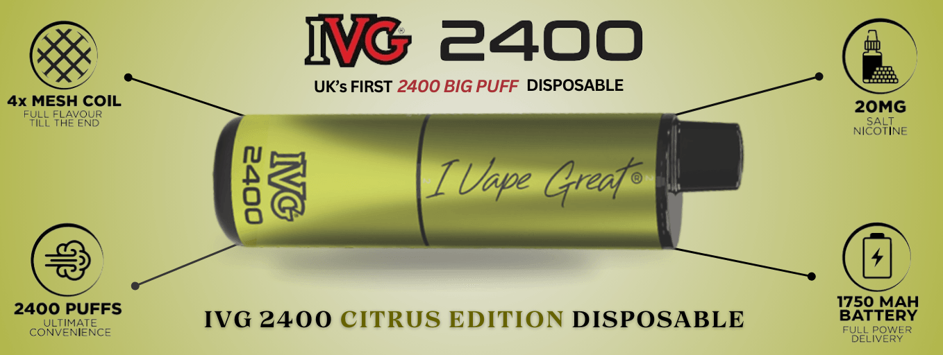 IVG 2400 4 in 1 Citrus Edition Disposable
