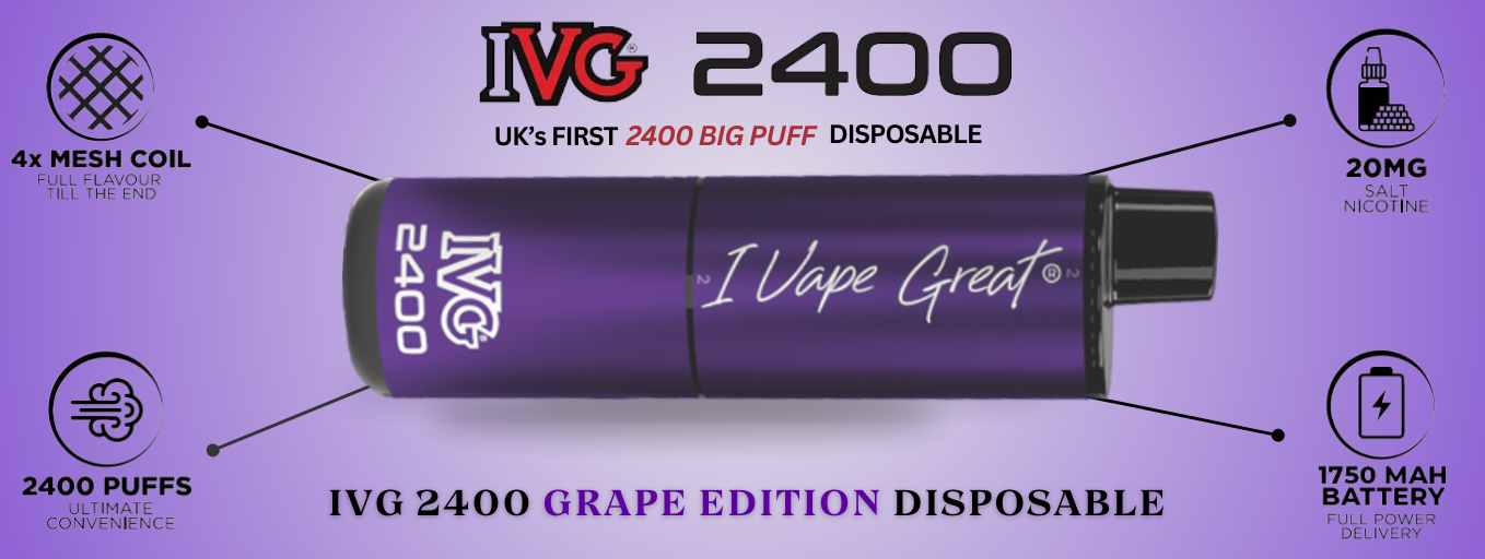 IVG 2400 Grape Edition Disposable