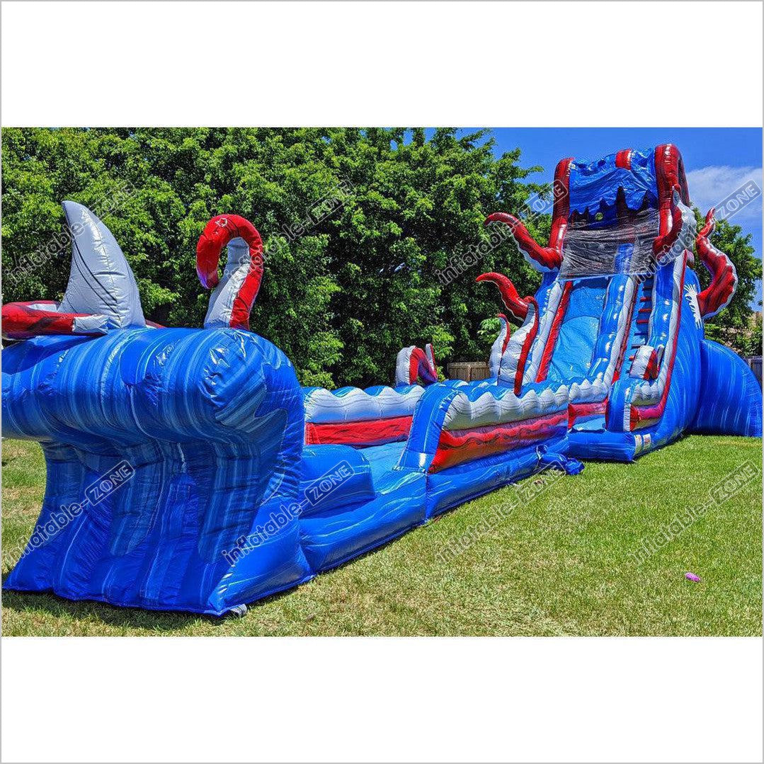 Inflatable Pool Slide Water Slides Above Ground Blow Up Yard Slip Bounce House