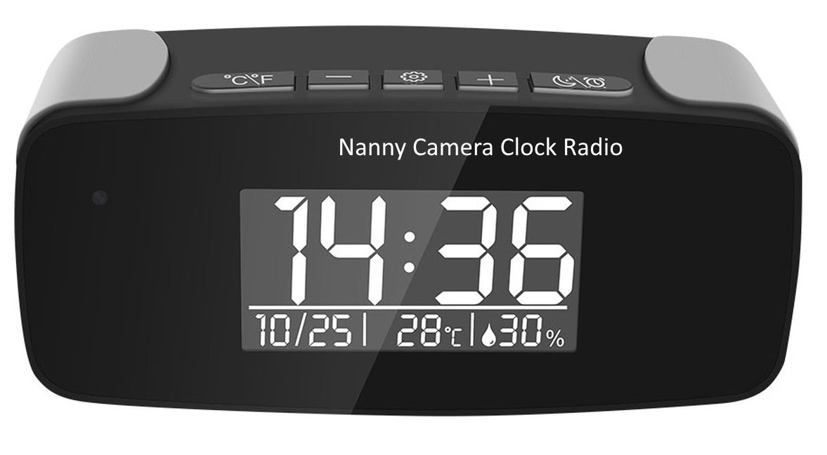 Nanny Camera Clock Hidden WiFi Camera