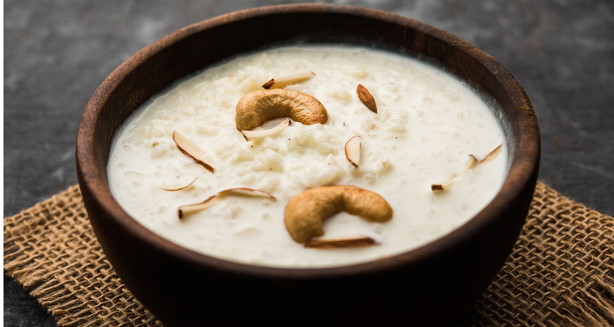 Cardamom powder rice pudding