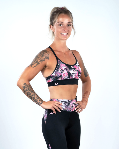 Sports Bra - NS Yota Skull Flower – Northern Spirit