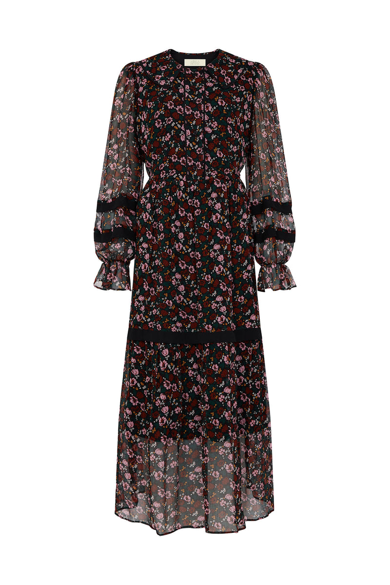 Claude Floral Midi Dress – Mirla Beane