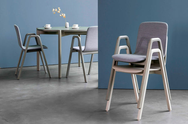 With stackable chairs, we can easily stack chairs on top of one another