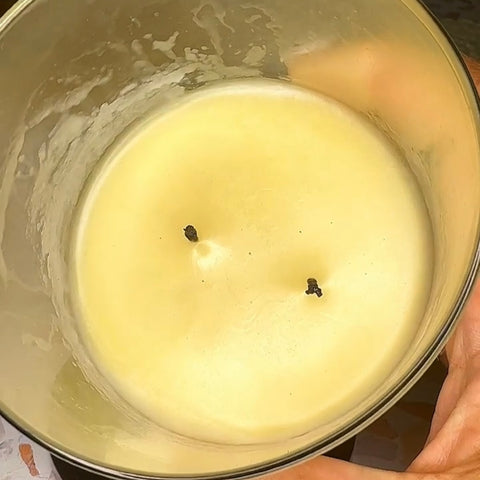 solidified candle