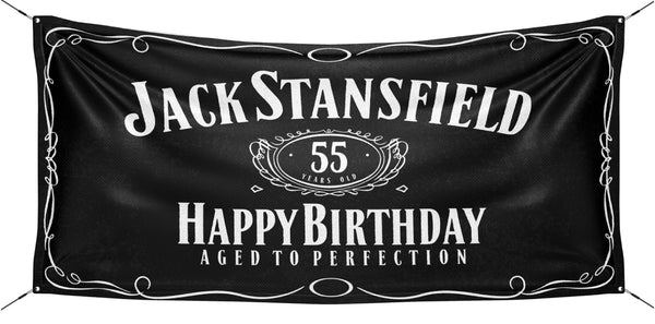 Birthday Banners for Your Yard - Whiskey Banner