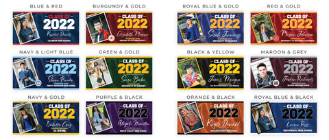 Graduation Banner Color Examples 