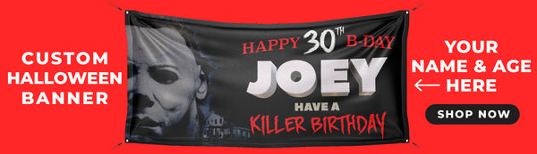 Personalized Halloween Birthday Banner