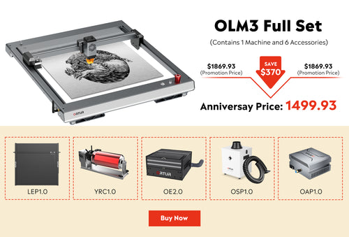 Ortur LM2 S2 Laser Engraving & Cutting Machine 5,000mm/min (10W/5W/1.6