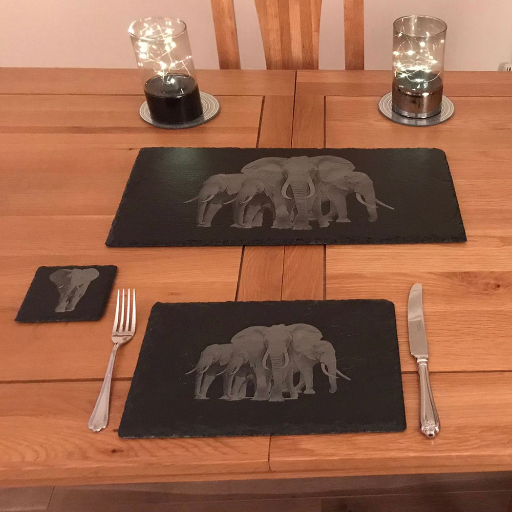 Square Placemats & Coasters in Clear Gloss Finish Acrylic 3mm Bespoke  Shapes / Sizes Made, Engraved Option Available. 