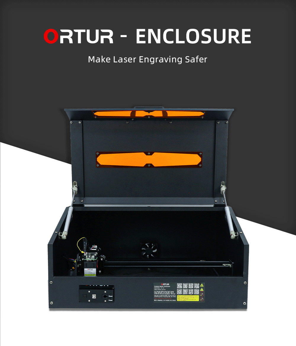 Ortur Enclosure Protective Cover For 95% Laser Engraver Fireproof