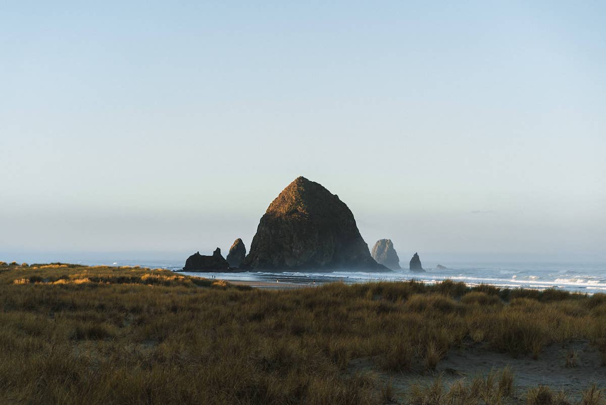 Haystack Rock Oregon coast landscape