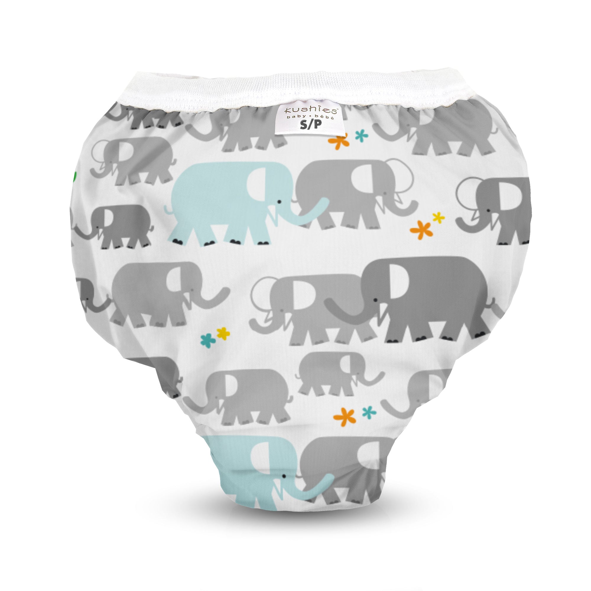 Kushies Waterproof Training Pant, X-Large, 38-44 lb, White Elephants :  Amazon.ca: Baby