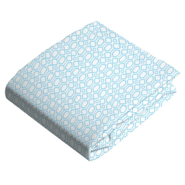 Kushies Baby CA | Flannel | Changing Pad Cover | Blue Octagon - Kushies ...