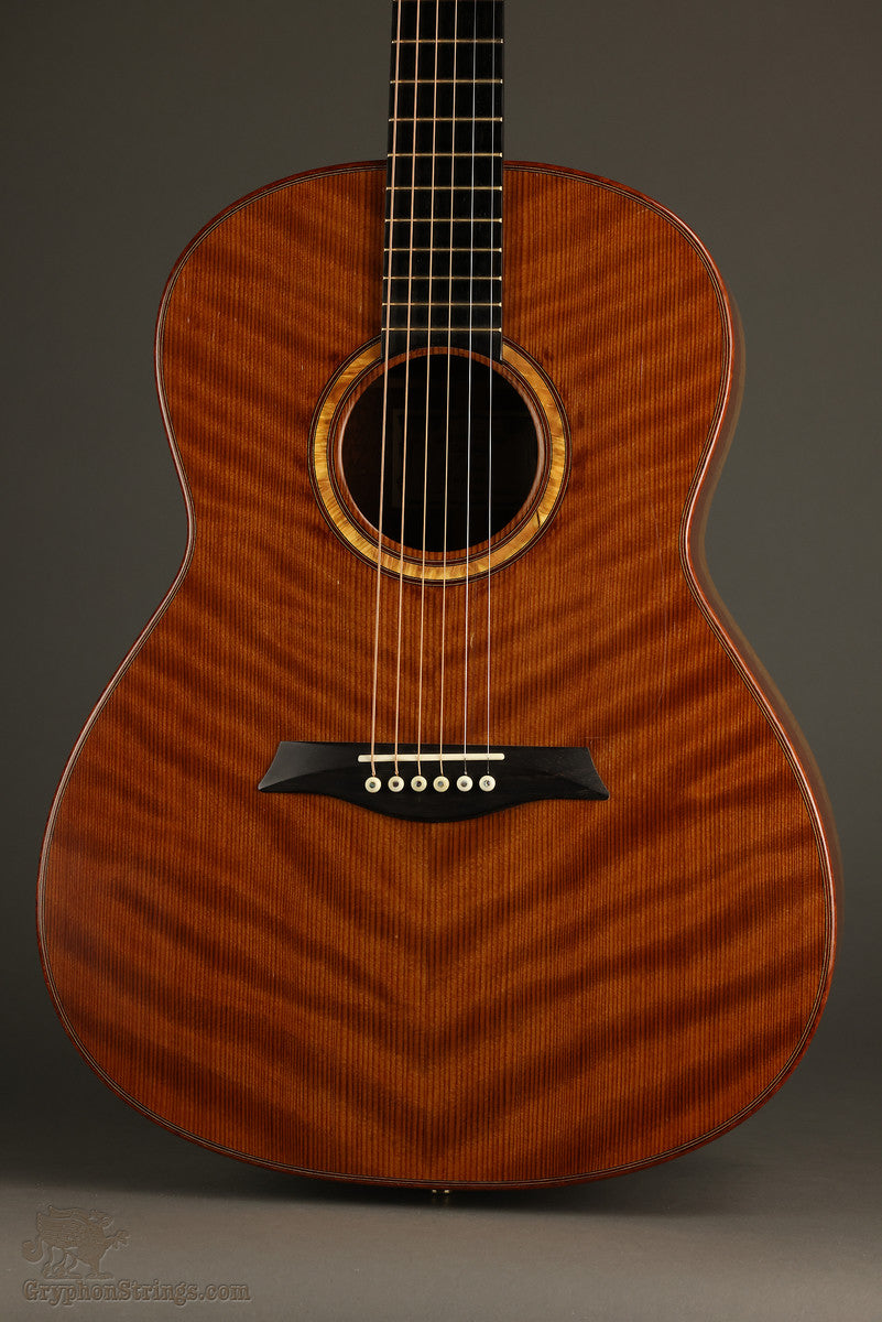 2006 Sergei de Jonge SSS Figured Redwood/Bubinga Acoustic Guitar - Used - Gryphon Strings product image