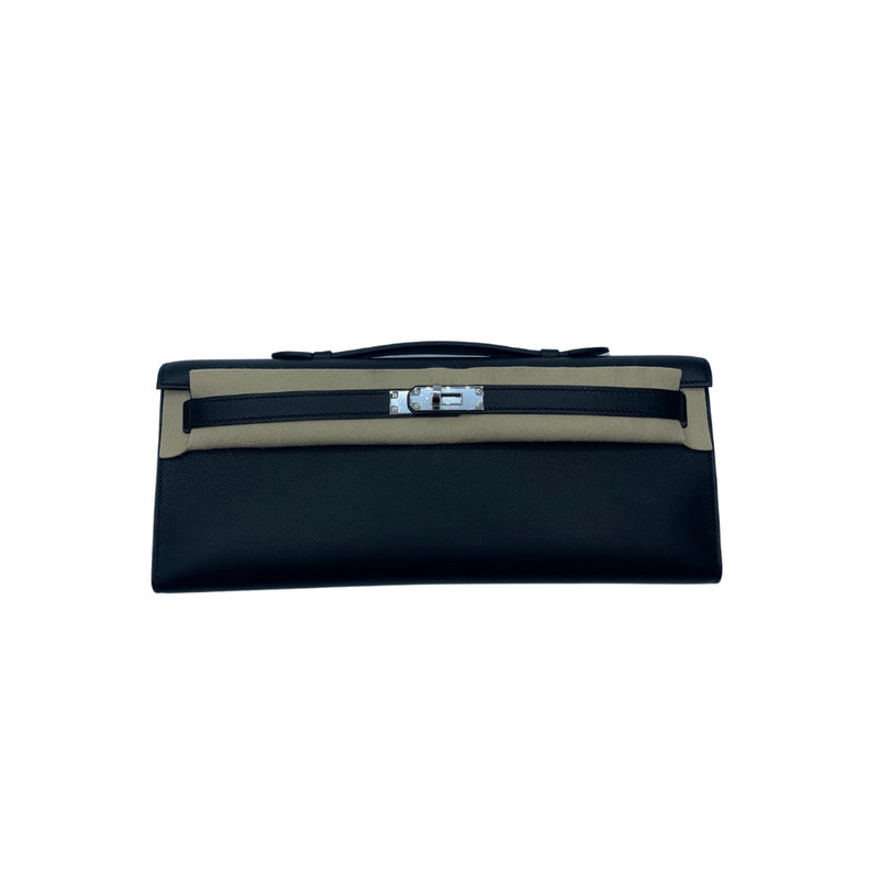 hermes kelly cut black