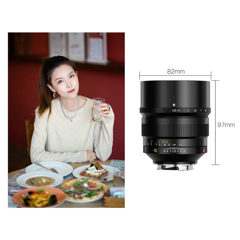 TTArtisan（銘匠光学） 90mm F1.25レンジファインダーマニュアルレンズ