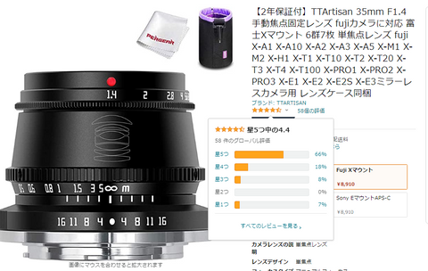 セール【新品】35mmF1.6単焦点MFレンズ【M4/3ポン付け3点セット】