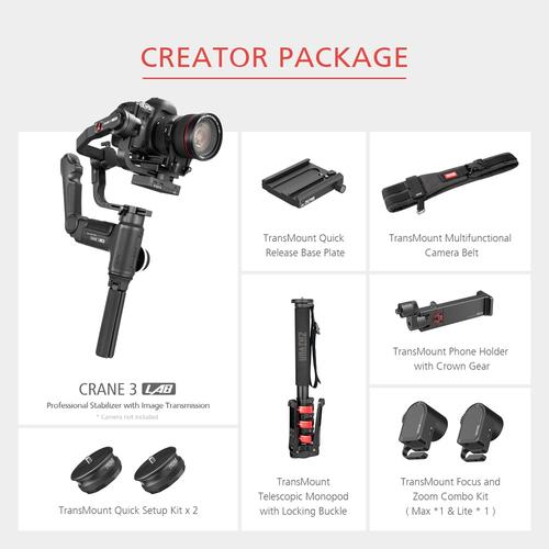 定番 【値下歓迎】ZHIYUN Crane3 Lab + フォーカス&ズームコンボ