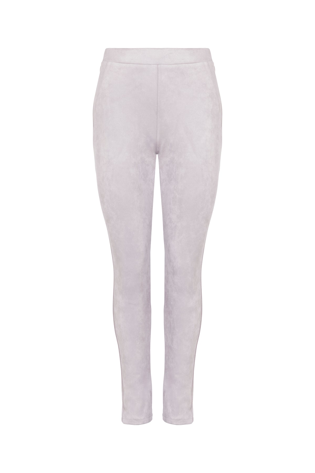 Faux Suede Leggings (Pearl Grey) | Aavelle