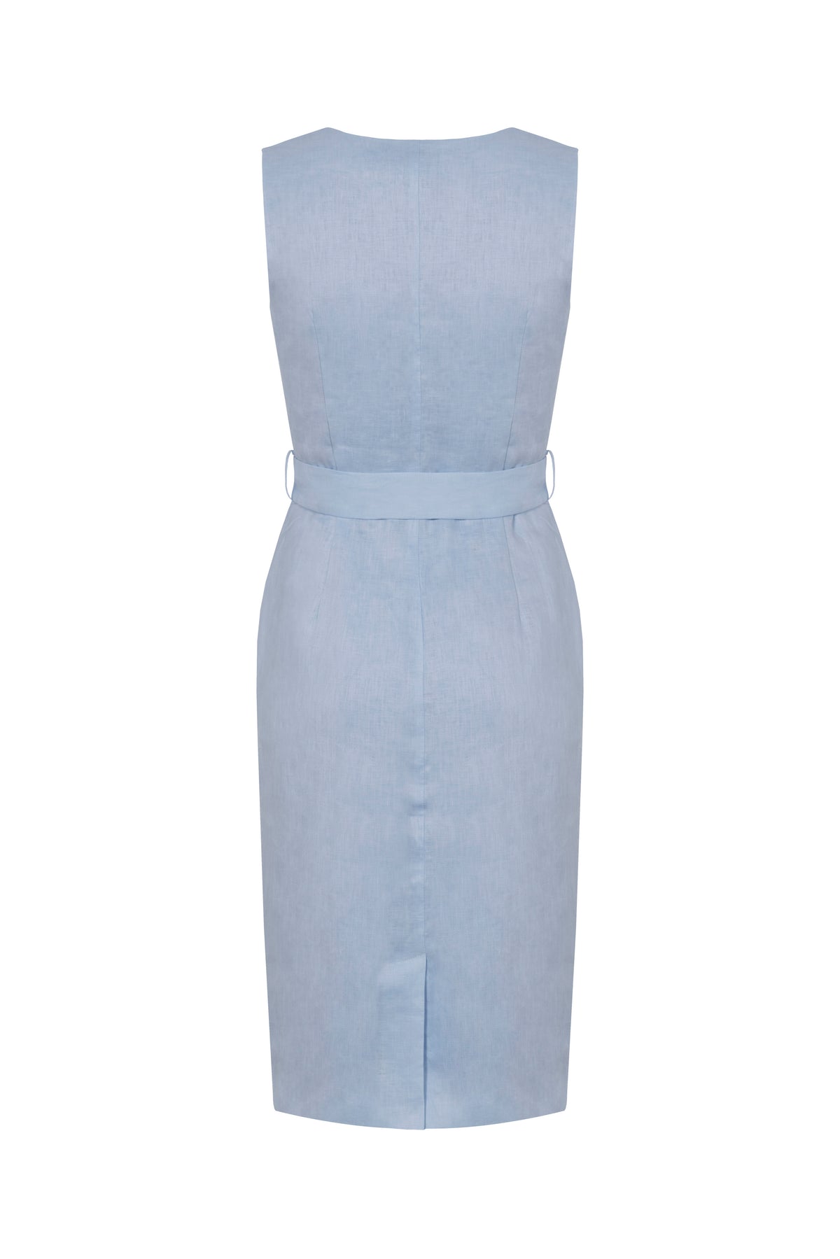 Linen Dress (Powder Blue) | Aavelle
