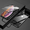 Electronic Auto-Fit (Front+ Back) Glass Magnetic Case For iPhone 11 pro - Planetcart