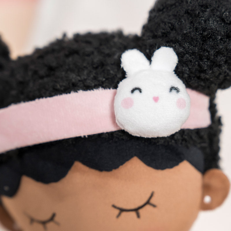 Lovingly Personalized Deep Skin Tone Plush Rabbit Doll Baby Gift Set（Original Design）082