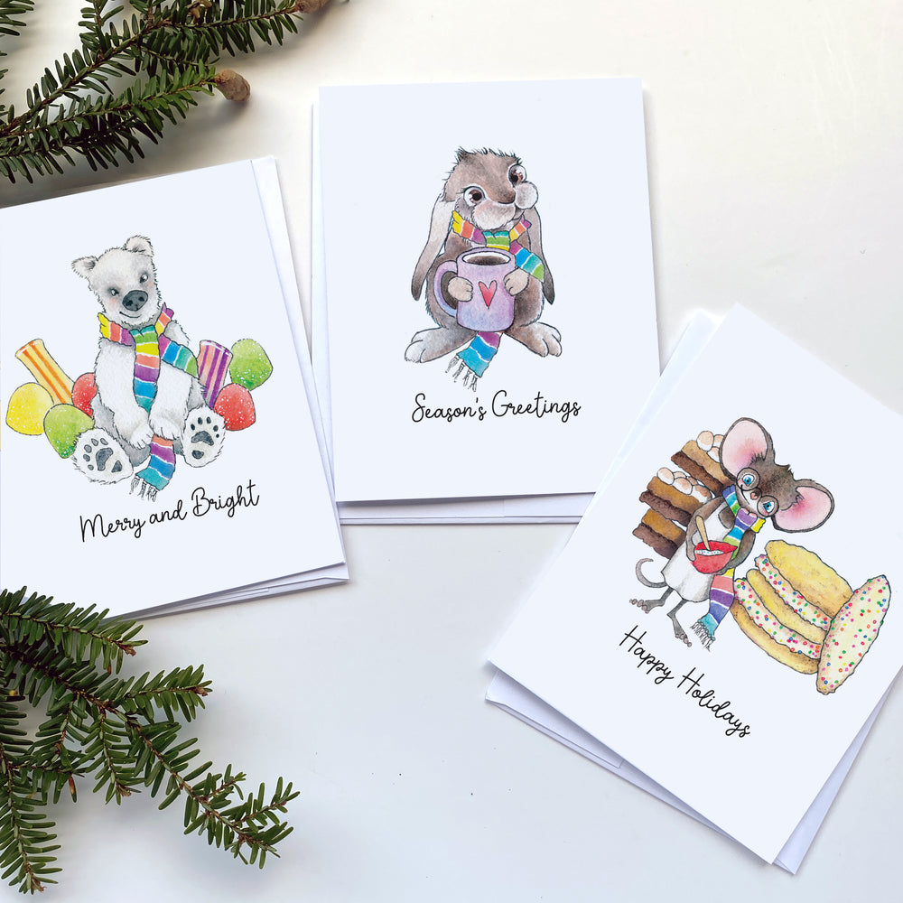 holiday card variety pack