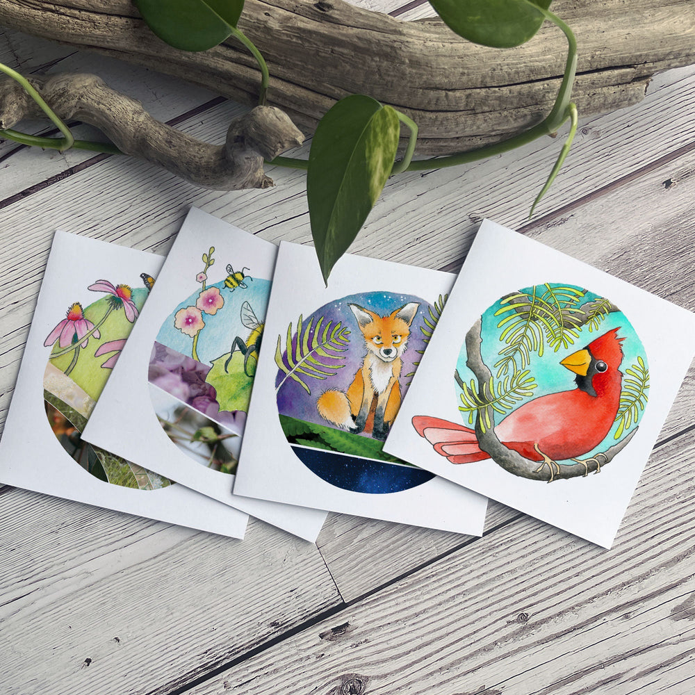 8ct Florida Note Card Set, Watercolor Cards, Summer Card Set