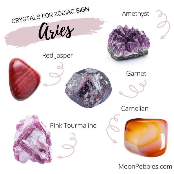 Crystals and the Zodiac – Moon Pebbles