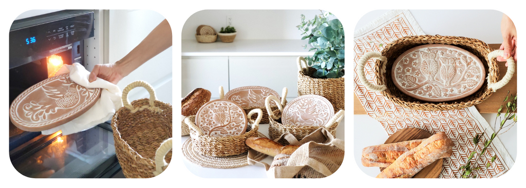 Bread Basket with Warming Stone: Keep It Warm & fresh – KORISSA