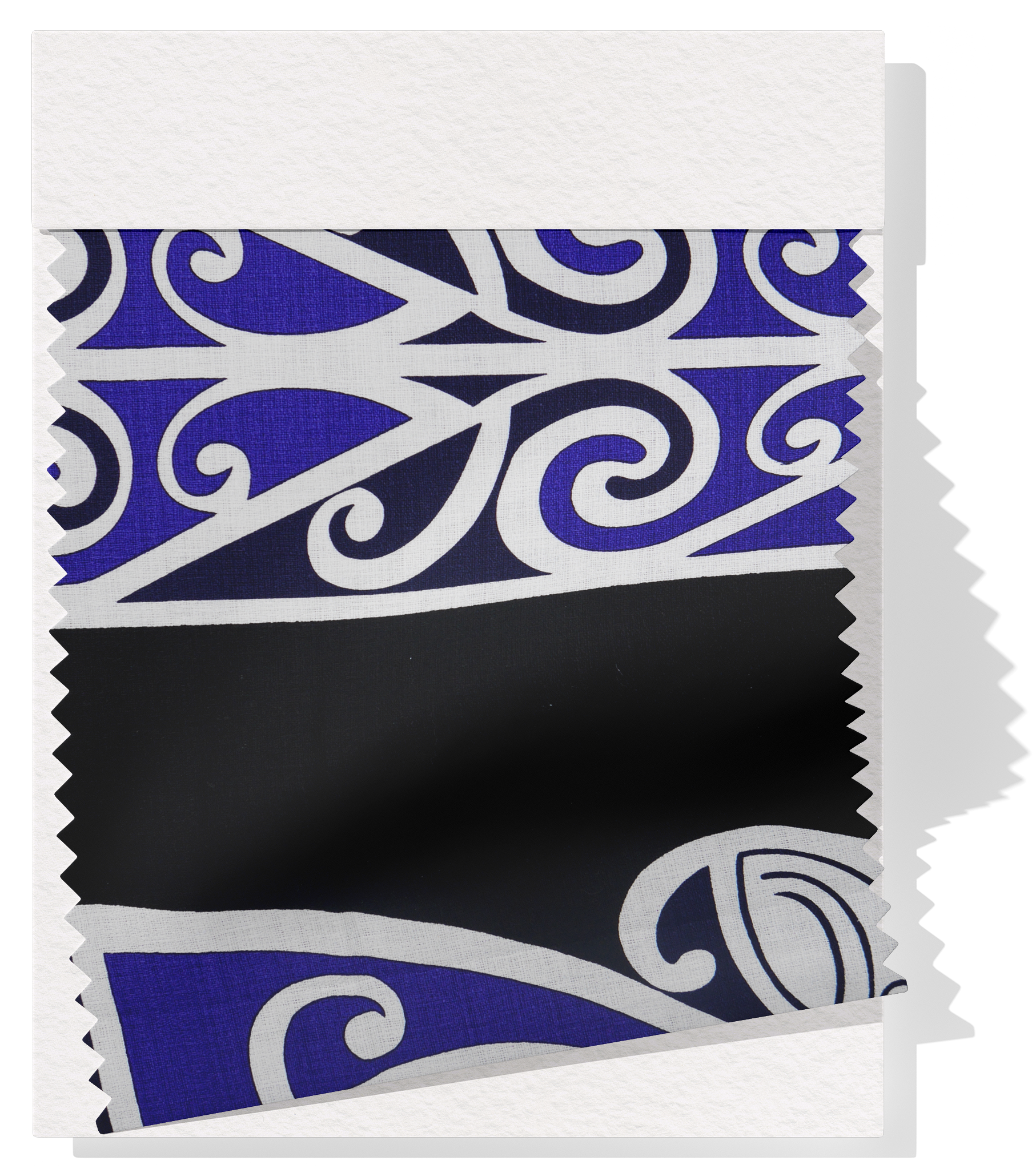 Cotton Dobby Maori Koru Design $/m - Black & Purple – The Fabric Shop