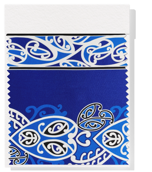 Cotton Maori Koru Design $/m - Blue – The Fabric Shop