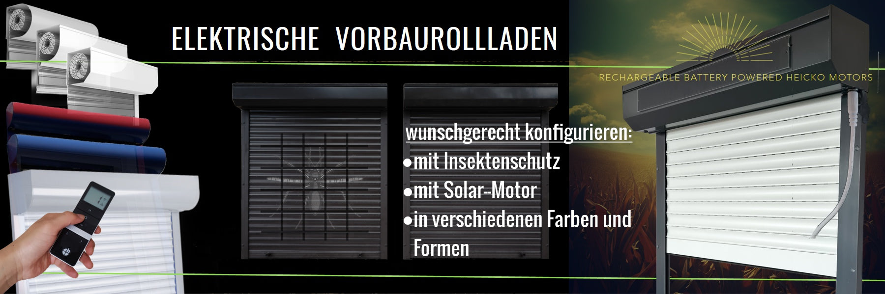 Elektrische Vorbaurollladen