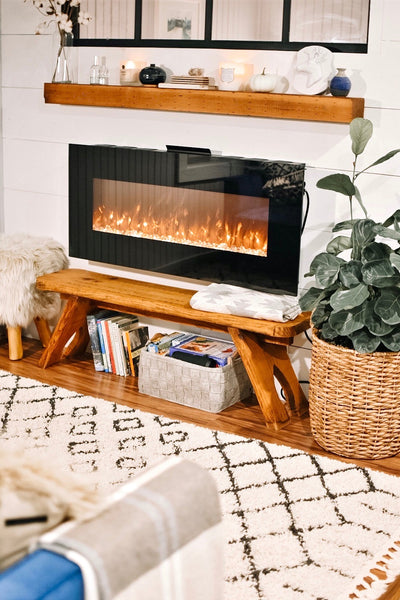 fireplace in a living room