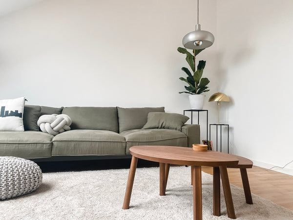 living room with minimalist decor