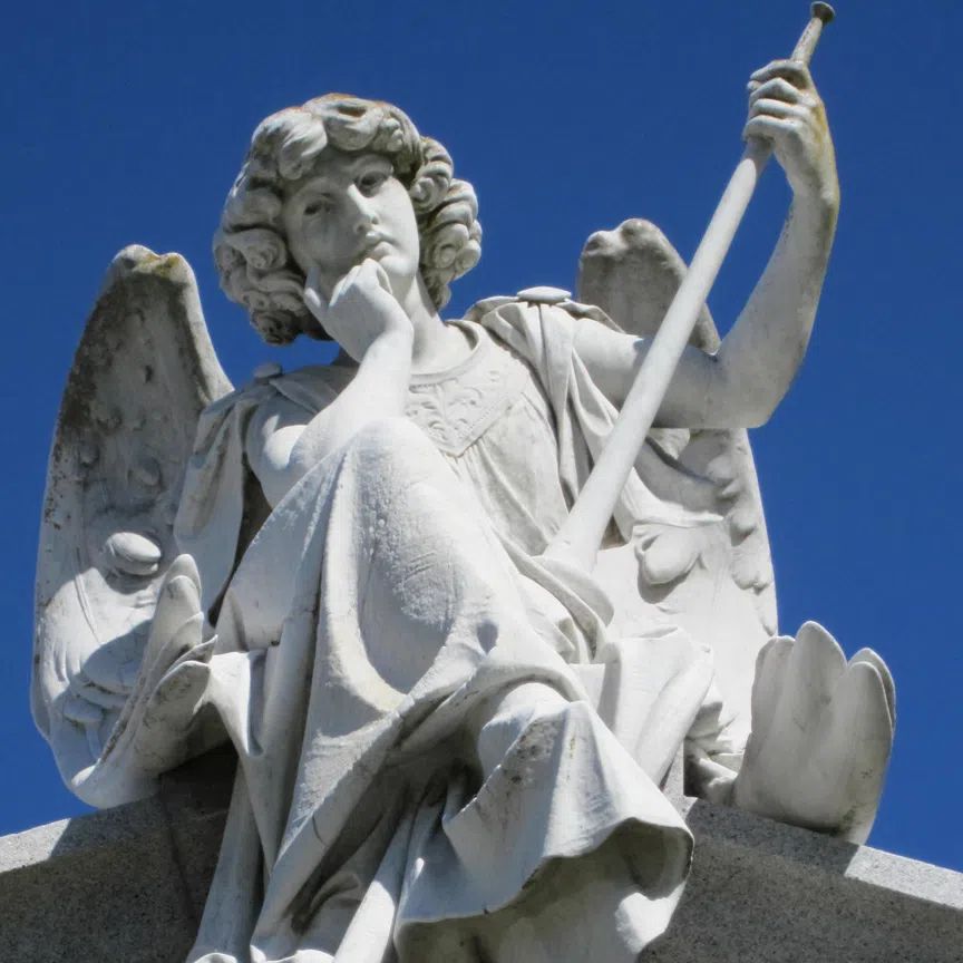 Angel at Pencaitland Parish Church in Scotland