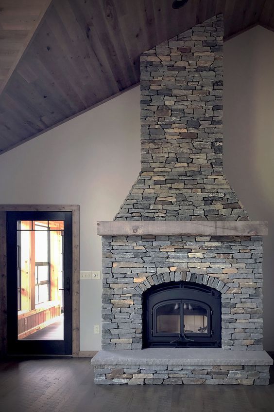 Natural Stone Fireplace