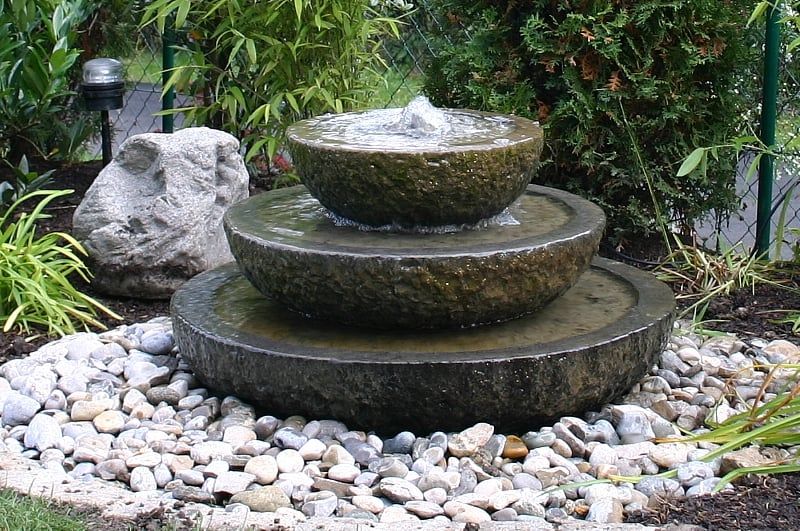 Stone Bowl 3 Tier Fountain