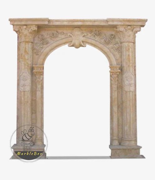 Stone Door Surround Beige Marble