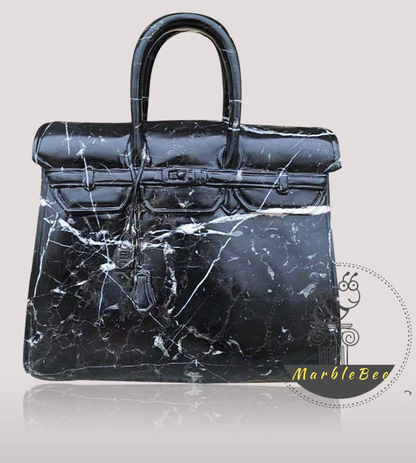 Black Marble Bag