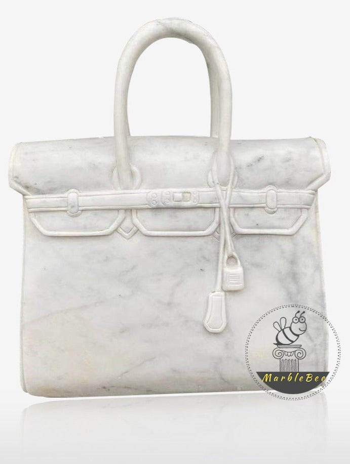 White Marble Bag