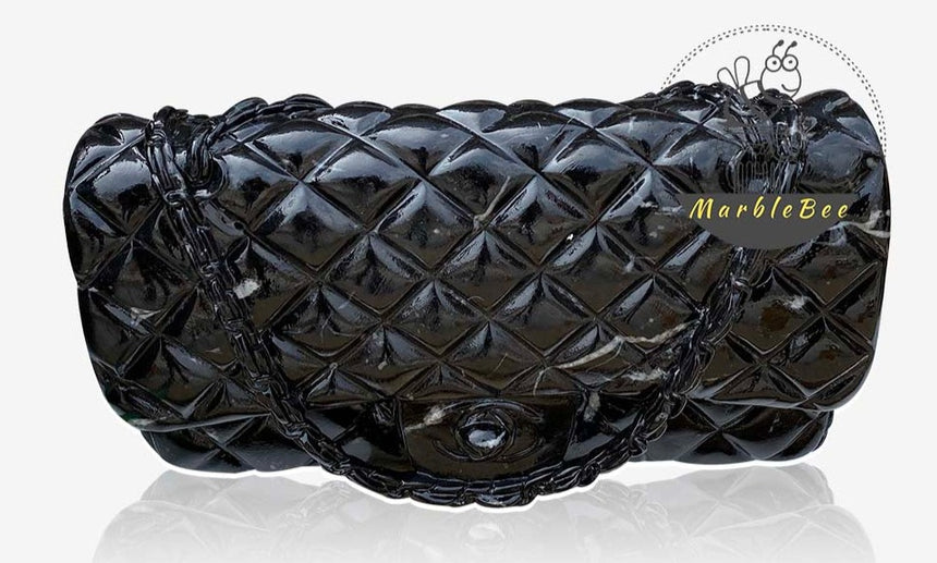 Black Chanel Handbag Marble Replica