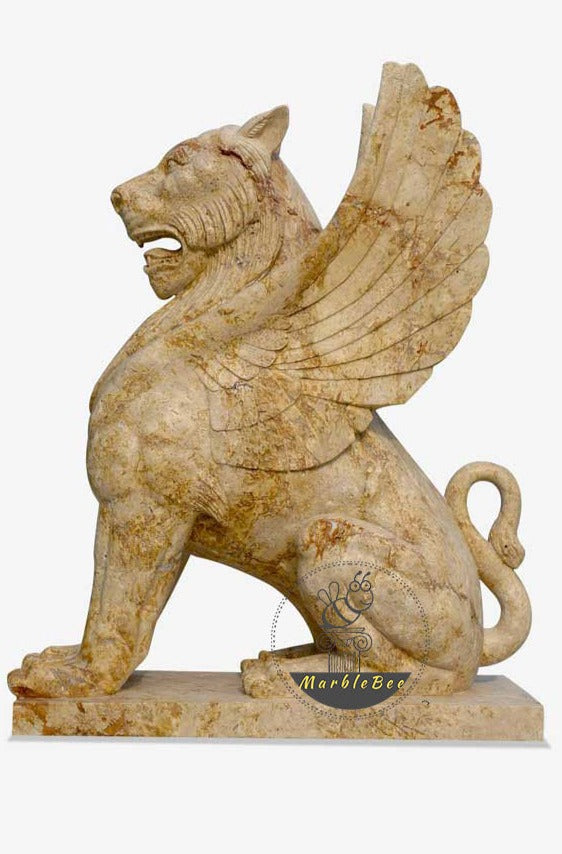 lion with wings statue