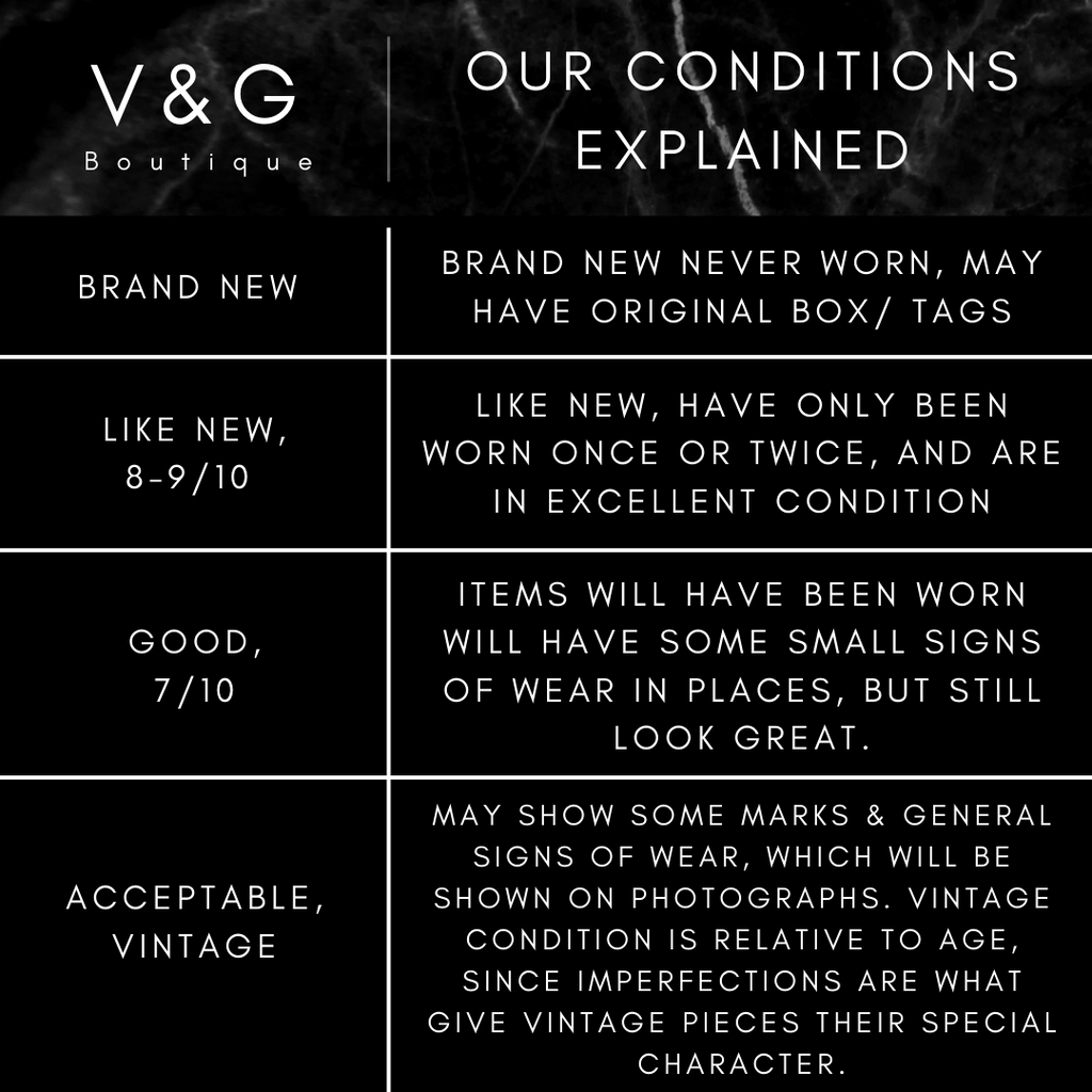 V&G CLASSIC CONDITIONS EXPLAINED