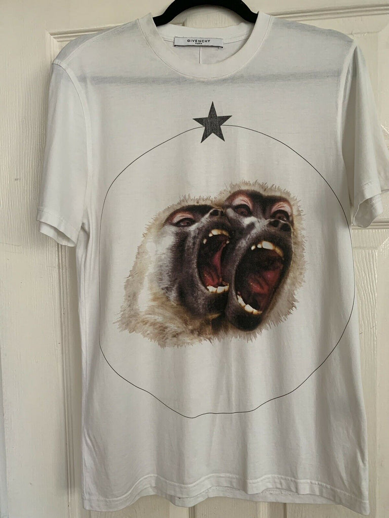 Givenchy Monkey Brothers Twin Baboon Print T-shirt Top Size S-M – V & G  Luxe Boutique