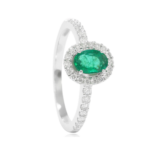 anillo compromiso esmeralda