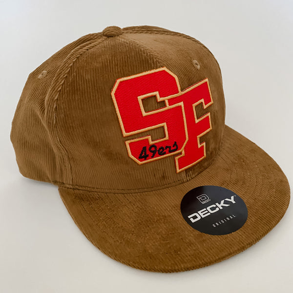 Steve B's San Francisco 49ers Tan Corduroy Snapback – JonnyCaps