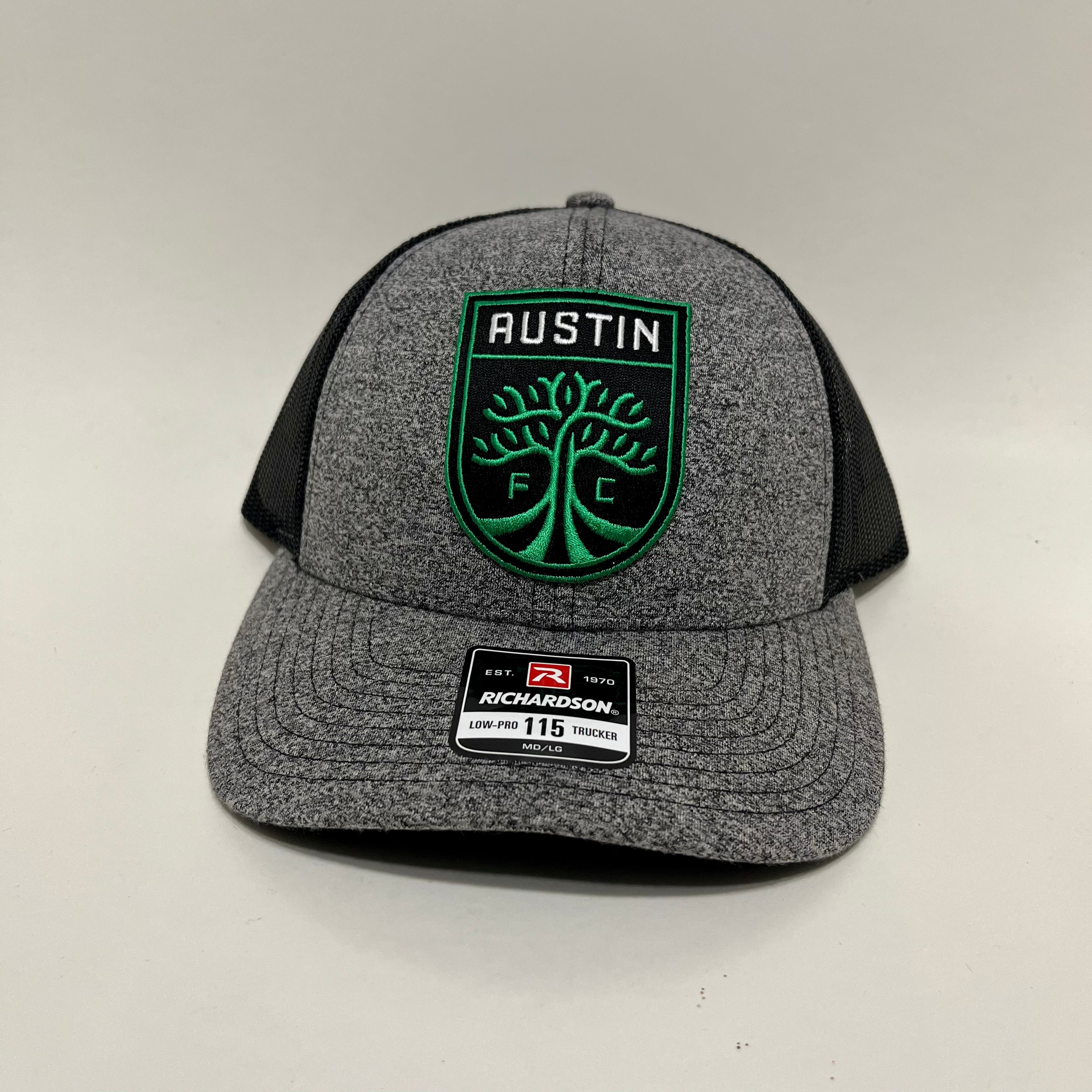 Dina R’s Austin FC Heather Black Richardson Trucker Snapback